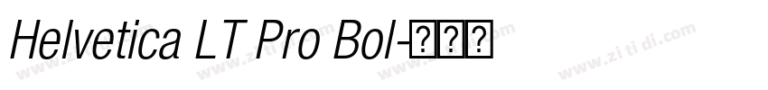 Helvetica LT Pro Bol字体转换